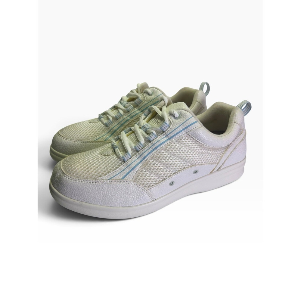 Bell-Horn Geneva Women's Diabetic Sneaker White Orthopedic Walking Shoes 11W